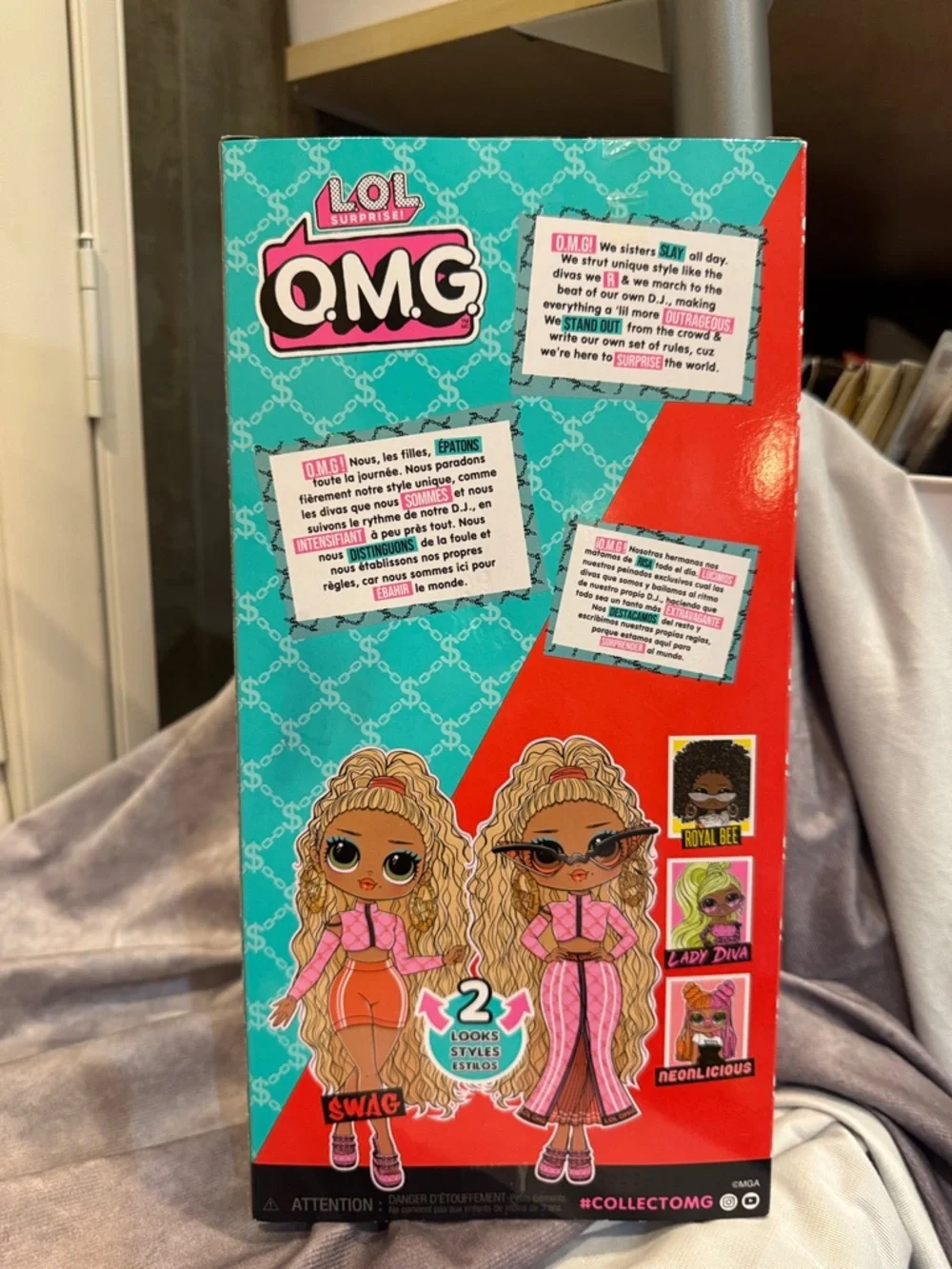 L.O.L. Surprise! Blonde Hair SWAG  Doll in Pink and‎ Gold Outfit NIB